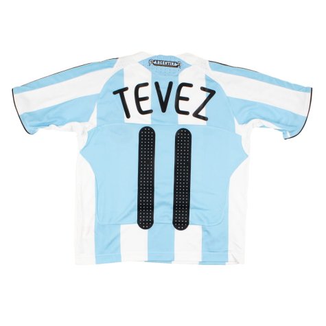 Argentina 2008-09 Home Shirt (SB) Tevez #11 (Mint)
