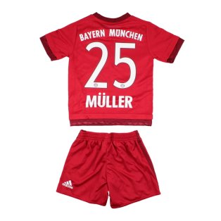 Bayern Munich 2015-16 Home Infant Kit (Muller #25) (3-4y) (Mint)