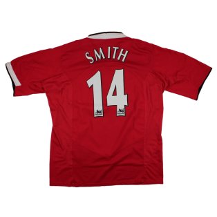 Manchester United 2004-06 Home Shirt (L) Smith #14 (Excellent)