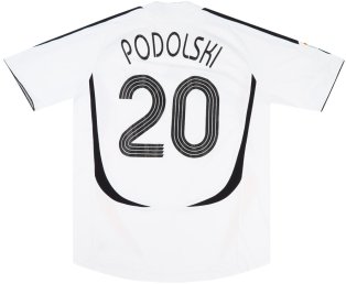 Germany 2005-07 Home Shirt (Podolski #20) (S) (Fair)