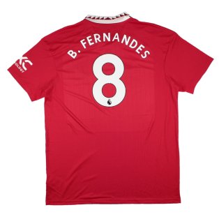 Manchester United 2022-23 Home Shirt (XL) B. Fernandes #8 (Excellent)