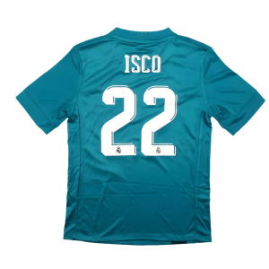 Real Madrid 2017-18 Third Shirt (7-8y) Isco #22 (Mint)