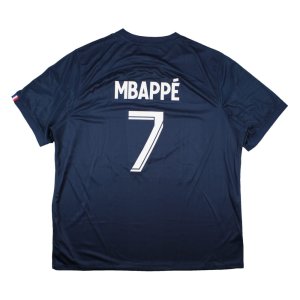 PSG 2022-23 Home Shirt (Sponsorless) (XXL) Mbappe #7 (BNWT)