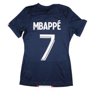 PSG 2022-23 Womens Home Shirt (Sponsorless) (XS womens) Mbappe #7 (BNWT)