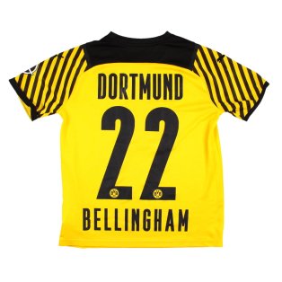 Borussia Dortmund 2021-22 Home Shirt (11-12y) Bellingham #22 (Excellent)