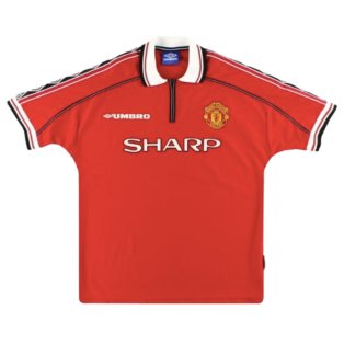 Manchester United 1998-2000 Home Shirt (XXL) (Excellent)