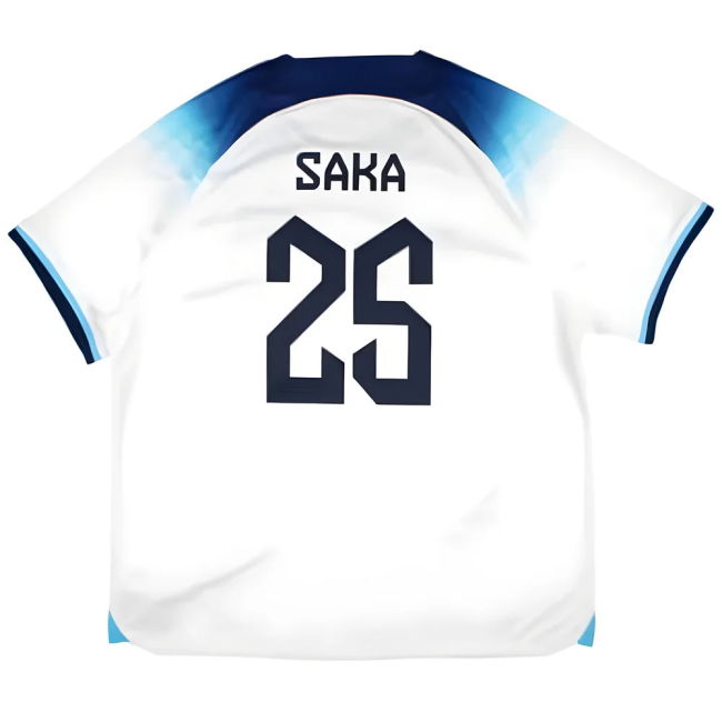 England 2022-23 Home Shirt (XXL) Saka #25 (Mint)