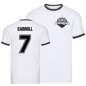 Andy Carroll Newcastle Ringer Tee (White)