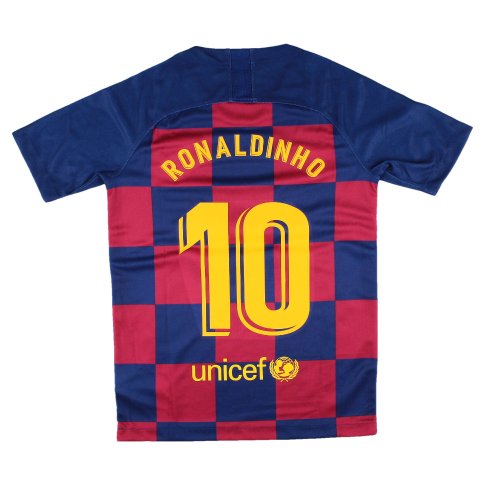 Barcelona 2019-20 Home Shirt (MB) Ronaldinho #10 (Mint)