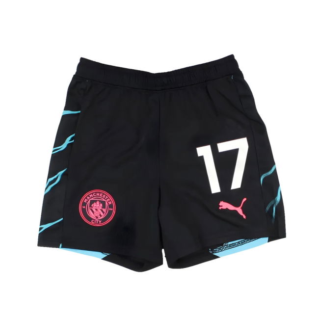 Manchester City 2023-24 Third Shorts (SB) #17 De Bruyne (Mint)