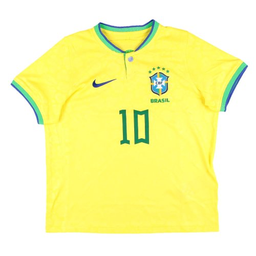Brazil 2022-23 Home Shirt (MB (5-6y)) #10 (Very Good)
