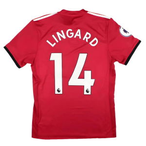 Manchester United 2017-18 Home Shirt (S) Lingard #14 (Excellent)