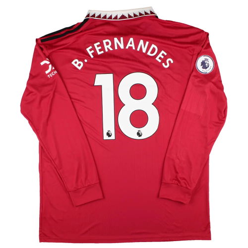 Manchester United 2022-23 Home Long Sleeve Shirt (XL) B.Fernandes #18 (BNWT)