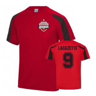No9 Lacazette Red Home Long Sleeves Jersey
