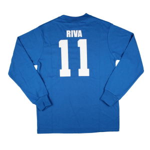 Italy Long Sleeve Retro Home Shirt (M) Riva #11 (Excellent)