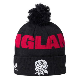 2026-2027 England Rugby Bobble Beanie (Black)
