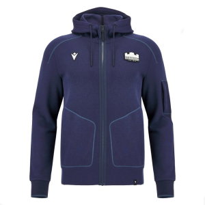 2026-2027 Edinburgh Rugby Full Zip Tech Hoodie (Navy)