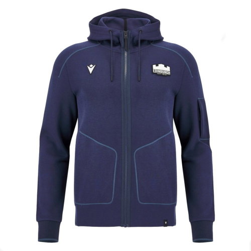 2026-2027 Edinburgh Rugby Full Zip Tech Hoodie (Navy)