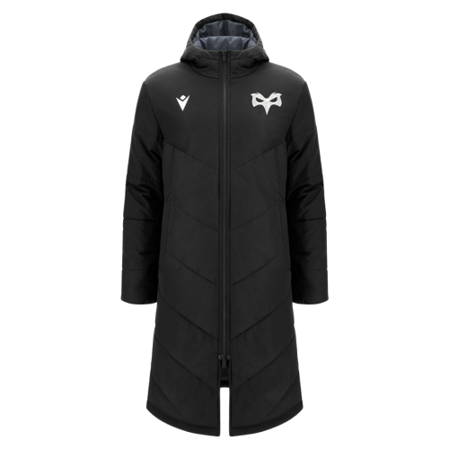 2026-2027 Ospreys Rugby Long Padded Jacket (Black)