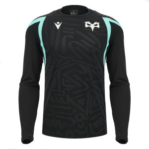 2026-2027 Ospreys Rugby Poly Long Sleeve Training Shirt (Black)