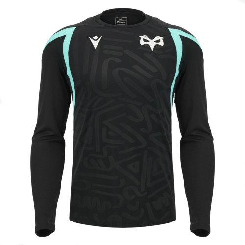 2026-2027 Ospreys Rugby Poly Long Sleeve Training Shirt (Black)