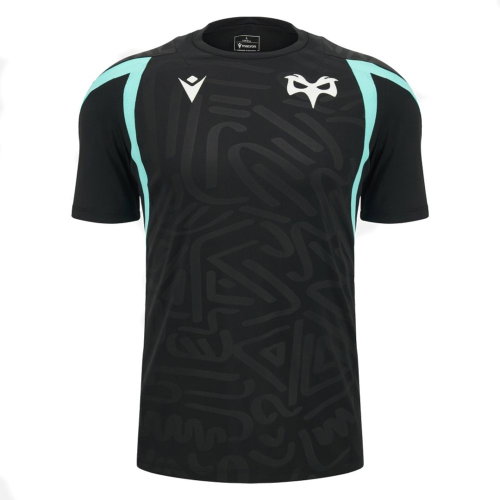 2026-2027 Ospreys Rugby Poly Training Shirt (Black) - Kids