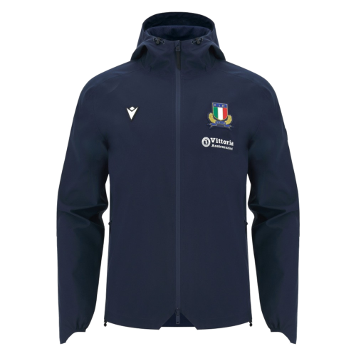 2026-2027 Italy Rugby Staff Rain Jacket (Navy)