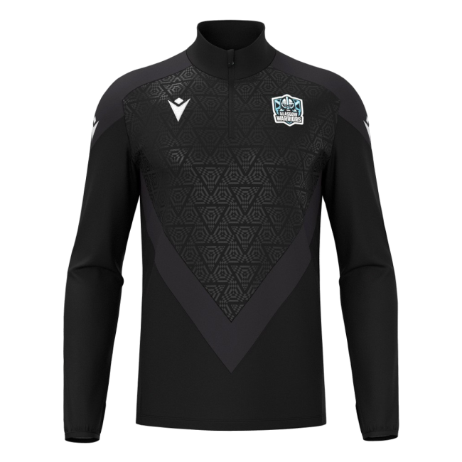 2026-2027 Glasgow Warriors 1/4 Zip Training Top (Black)
