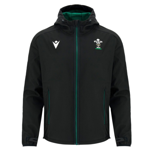 2026-2027 Wales WRU Travel Softshell Jacket (Black) - Kids