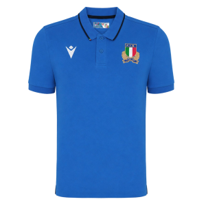 2026-2027 Italy Rugby Cotton Polo Shirt (Blue)