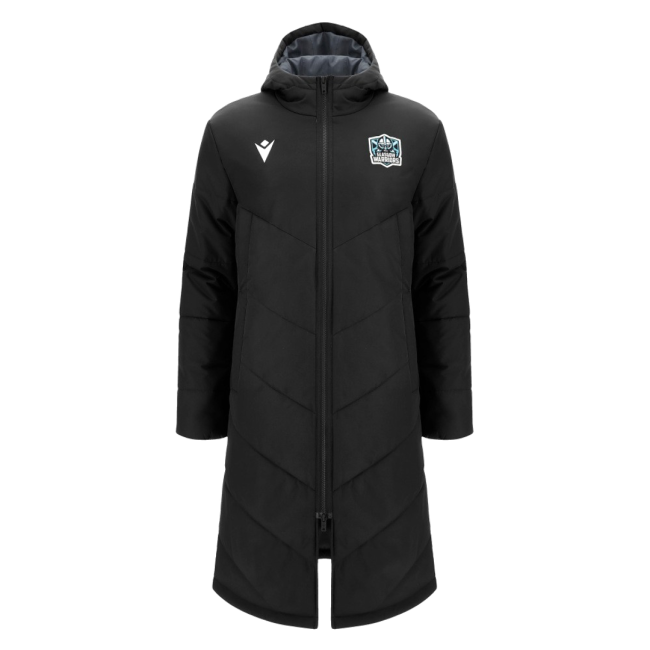 2026-2027 Glasgow Warriors Long Padded Jacket (Black)