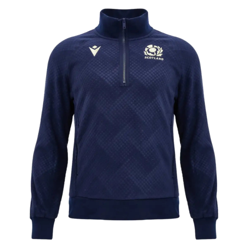 2026-2027 Scotland Rugby Quarter Zip Fleece Top (Navy)