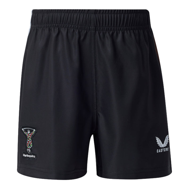 2026-2027 Harlequins Home Shorts (Black) - Kids