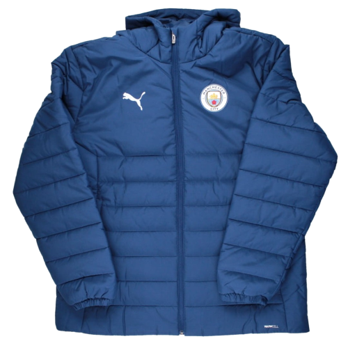 2026-2027 Man City Training Hooded Padded Jacket (Blue Jewel)