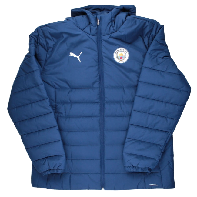 2026-2027 Man City Training Hooded Padded Jacket (Blue Jewel)