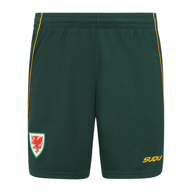 2026-2027 Wales Sudu Away Shorts (Green) - Kids