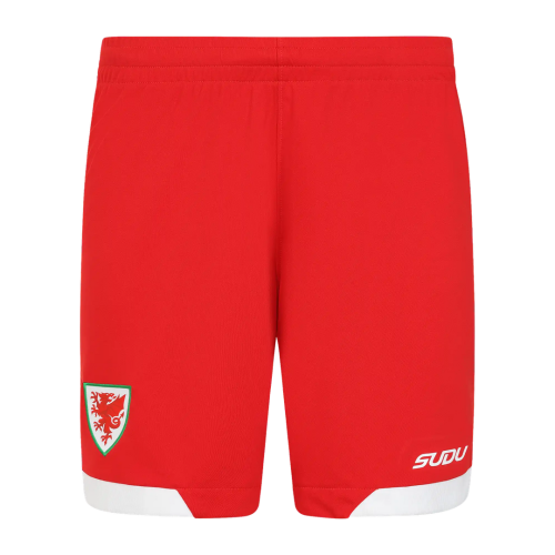 2026-2027 Wales SUDU Home Shorts (Red) - Kids
