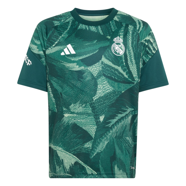 2026-2027 Real Madrid Pre-Match Shirt (Aurora Ivy) - Kids