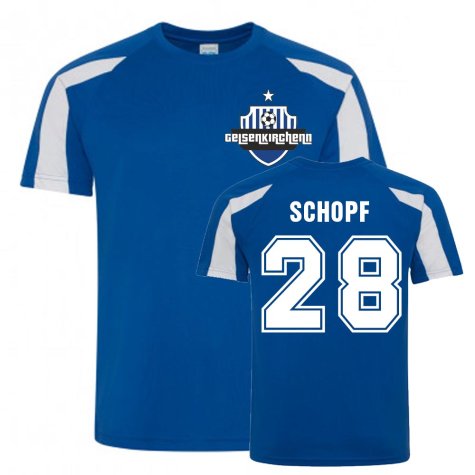 Alessandro Schopf Schalke Sports Training Jersey (Blue)