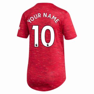 2020-2021 Man Utd Adidas Womens Home Shirt (Your Name)