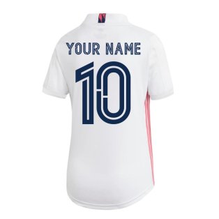 2020-2021 Real Madrid Adidas Womens Home Shirt (Your Name)