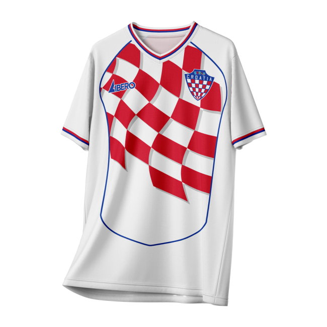 Croatia 1998 Vintage Style Concept Shirt (Libero) Adult Short Sleeve
