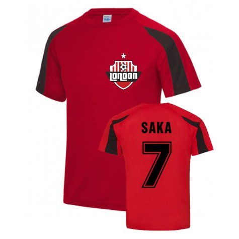 Bukayo Saka Arsenal Sports Training Jersey (Red)