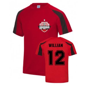 Willian Arsenal Sports Training Jersey (Red)