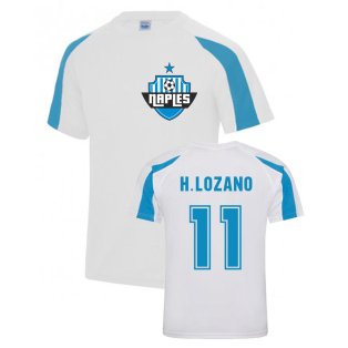 Hirving Lozano Napoli Sports Training Jersey (White)