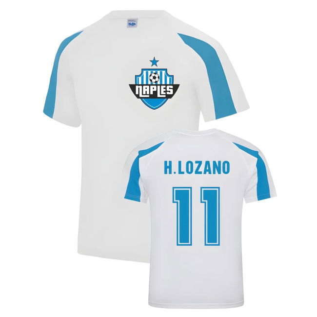 Hirving Lozano Napoli Sports Training Jersey (White)