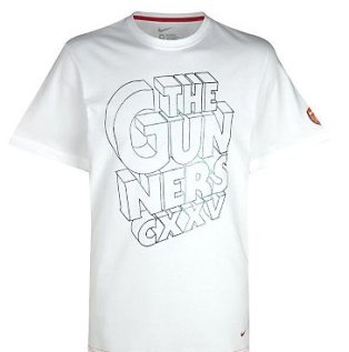2011-12 Arsenal Nike Core Tee (White)