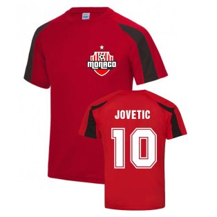 Stevan Jovetic Monaco Sports Training Jersey (Red)