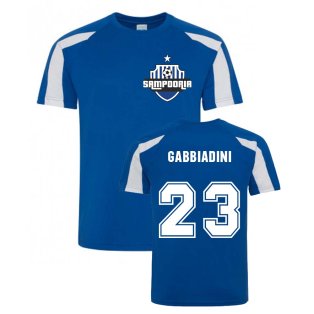Manolo Gabbiadini Sampdoria Sports Training Jersey (Blue)
