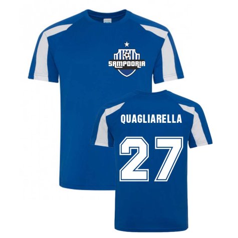 Fabio Quagliarella Sampdoria Sports Training Jersey (Blue)